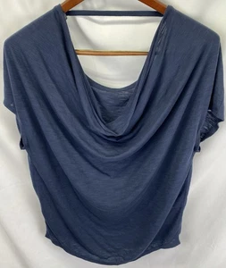 Xersion Damen Medium Navy Scoop Back Kurzarm Shirt - Bild 1 von 6