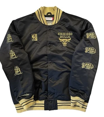 Chaqueta de bombardero de satén Chicago Bulls Mitchell & Ness HWC City Connect - XL Foto 1 de 4