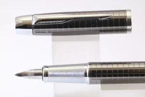 Pluma Estilográfica Vintage Parker IM Premium Pistola Profunda Metal Cincelada Coleccionable M Nuevo en Caja - Imagen 1 de 4