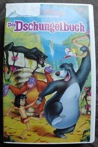 Das Dschungelbuch * Walt Disney * Baghira, Mogli & Balu * Shir Khan & Kaa * VHS - Bild 1 von 6