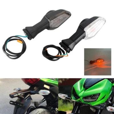 2X Luz indicadora de señal de giro delantera trasera para KAWASAKI KLE Versys 1000 650 12-17 Foto 1 de 4