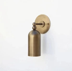 Brass Wall Sconce light, Modern brass light, Mid Century brass - Picture 1 of 5