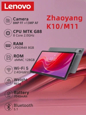 Lenovo Tab M11 (K10) Tablet, 8 GB RAM 128 GB NEU, (11 Zoll), Mediatek Helio G88 - Bild 1 von 4