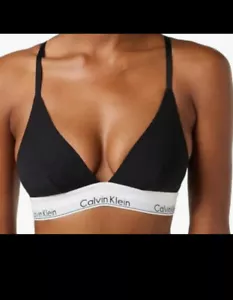CALVIN KLEIN TRIANGLE CAROUSEL BRA/BRALETTE ASSORTED XL Gray - Picture 1 of 10