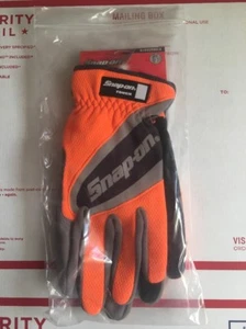 Snap-on Large Orange Work Gloves. Touch Screen Compatible. - Picture 1 of 6