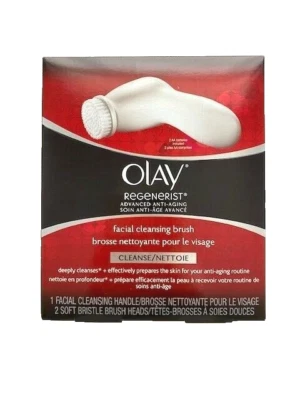 Усовершенствованная антивозрастная щетка для очищения лица OLAY Regenerist и насадки с мягкой щетиной - Изображение 1 из 2