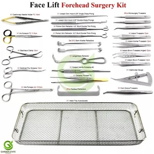 Facial Surgery Set Forehead Face Lift Microsurgery Surgical Instruments Kit - Picture 1 of 23