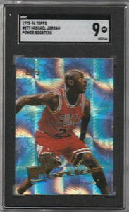1995-96 Topps MICHAEL JORDAN Power Boosters SPO Insert SGC 9 Mint Chicago Bulls - Picture 1 of 2