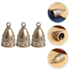 3 Stück goldene Glocken Messing Glocken hängend antik Jingle Bell - Bild 1 von 12