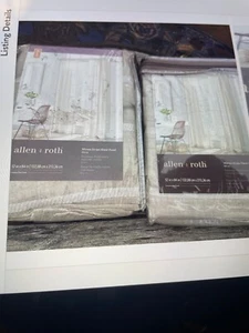 NWT ALLAN & ROTH PANEL CURTAINS - Picture 1 of 5