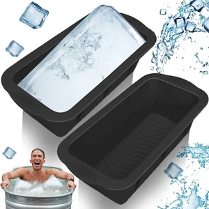 2 Pack Large Ice Cube Molds,Ice Molds for Ice Bath at Home,Reusable Ice Cube ... - Picture 1 of 7