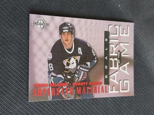 1997-98 DONRUSS TEEMU SELANNE #43 OF 72 #ed 315/500 GOALS FABRIC OF THE GAME - Picture 1 of 2