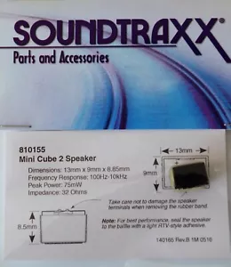 Altavoz DCC Soundtraxx Mini cube 2: el altavoz más pequeño con carcasa - Imagen 1 de 4