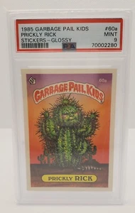 1985 GARBAGE PAIL KIDS, GPK Prickly RICK 60a -Puzzle, GLOSSY, OS2 - PSA 9 MINT - Picture 1 of 2