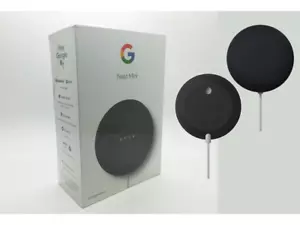 GOOGLE NEST MINI SMART SPEAKER ASSISTANT CHARCOAL **BRAND NEW, SEALED IN BOX** - Picture 1 of 3