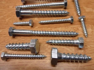 50 Nº, M10 X 180mm, CABEZA HEXAGONAL, TORNILLOS AUTOCAR, GALVANIZADO BRILLANTE. - Imagen 1 de 4