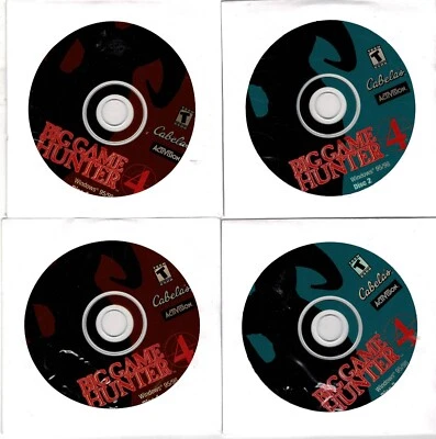 Lote de 2 Cabela's Big Game Hunter 4 piezas nuevas XP CD Roms fundas de papel selladas Ahorra Foto 1 de 2