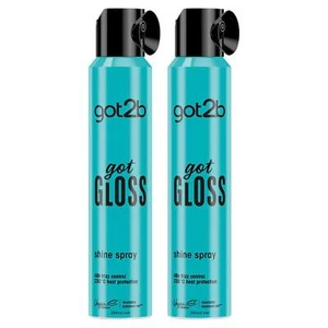 got2b GLOSS hair spray finish for glossy and glass-like hair 200 ml, 2 Pack - Picture 1 of 7