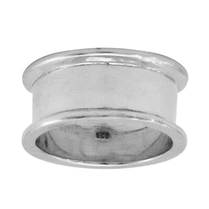 925 Sterling Silver 11mm Cigar Band Ring Size 7-10 - Picture 1 of 4