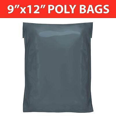50 STRONG POLY MAILING BAGS - 9  X 12  POSTAGE POSTAL QUALITY SELF SEAL GREY • 4.35£