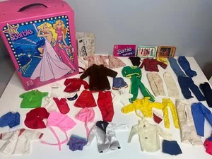 Vintage Barbie & Ken Clothes w Fashion Doll Trunk 1977 - Picture 1 of 12