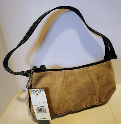 NWT!!! Wilson Leather Clutch with Strap-Genuine Leather Suede - Image 1 of 4
