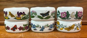 Lovely Set of Six Portmeirion Ceramic Napkin Rings Made In England SU483 - Picture 1 of 21