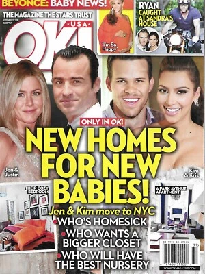 OK Magazine Jennifer Aniston Justin Theroux Kim Kardashian Chris Humphries 2011. Foto 1 de 4