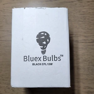 4 Pack Bluex Bulbs CFL Blacklight Bulb 13W 50Watt Equivalent E26 Spiral Bulbs - Picture 1 of 5