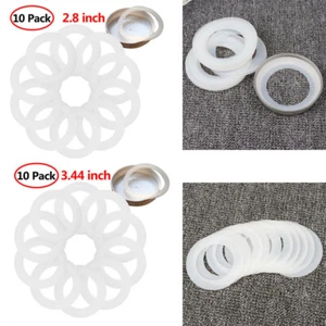 10 Leak Proof Silicone Sealing Rings Gasket for Wide/Regular Mouth Mason Jar Lid - Picture 1 of 16