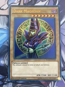 (AD) Dark Magician YGLD-ENC09 Yugi's Legendary Deck Ultra Rare 1st Yugioh VLP - Picture 1 of 2