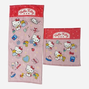 Sanrio Hello Kitty Towel Set of 2. Kawaii Cute Design Import From Japan - Bild 1 von 6