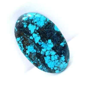 46,9 ct Ovalschliff natürlicher blauer einsamer Berg Türkis EGL zertifiziert Edelstein - Bild 1 von 5