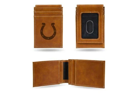 Indianapolis Colts Wallet Laser Engraved Minimal Front Pocket Fit Cover