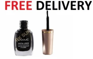 Lakme Insta Eye Liner, Black, Water Resistant, Long-Lasting, 9 ml & Free Shippin - Picture 1 of 6