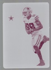 2017 Dez Bryant Panini Contenders #78 Magenta Printing Plate 1/1 Cowboys