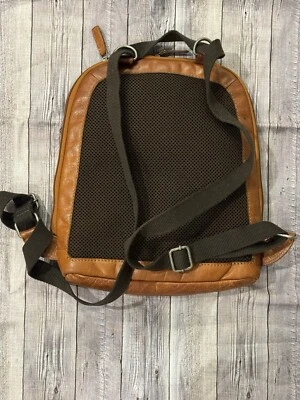 Mochila/Brossbody Jack Georges Marrón Cuero Búfalo Pequeña Voyager Convertible Foto 1 de 4