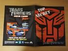 Transformers The Movie Official Topps Sellsheet Sell Sheet
