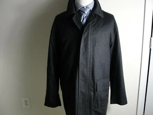 2.500 $ Bally anthrazitgrauer Wollmantel Gr. US 46 hergestellt in Portugal leicht  - Bild 1 von 9
