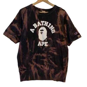 Bape x Champion Custom Acid Wash Short Sleeve Sweatshirt - Picture 1 of 8