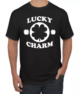 Irish Clover Lucky Charm St Patricks Day Men Graphic Tshirt - Picture 1 of 3
