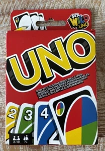 UNO Card Game Mattel W2087 Classic Card Game Matching Colors Numbers Wild Cards - Picture 1 of 4