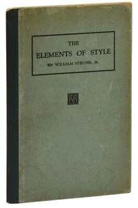 The Elements of Style ~ WILLIAM STRUNK JR. ~ First Trade Edition 1st Print 1920 - Picture 1 of 4