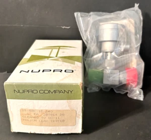Nupro SS-4BK 1C-340 Ventilbalgen 1/2 M-FVCR Ein Aus Neu im Karton - Bild 1 von 4