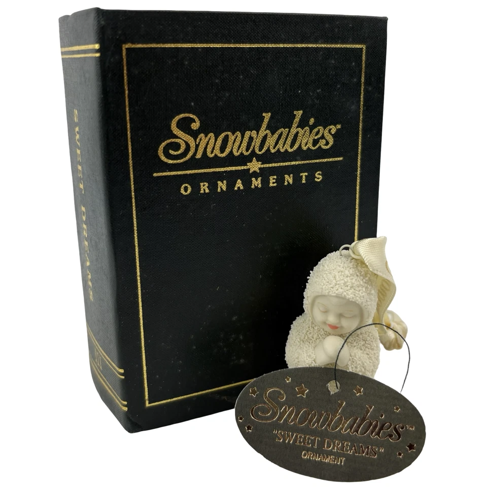 Dept 56 Snowbabies Ornamento Sweet Dreams Vintage 1998 Porcelana 68903 Foto 1 de 4