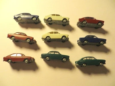 Roco VW Typ 3 - 1500 / 1600 - Konvolut 9 Stück - Ladegut für Autotransport-Wagen - Bild 1 von 2