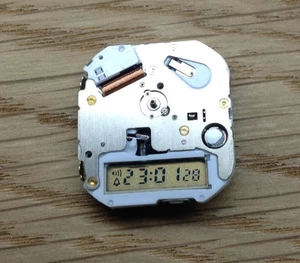 Seiko H601A Quartz Ana-Digi Watch Movement - WORKING - N.O.S - Gold Screen - Picture 1 of 5