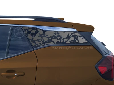 Fits 2018-2025 GMC Terrain Rear Side Window Cow Spots Vinyl Decal Foto 1 de 3