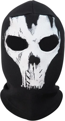 Máscara de esquí calavera esqueleto aterrador pasamontañas fantasma para disfraces, Halloween, deportes, Foto 1 de 4