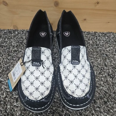 Ariat Damas Negro Gamuza Repujado Sin Cordones Cruiser 10044529 Foto 1 de 4